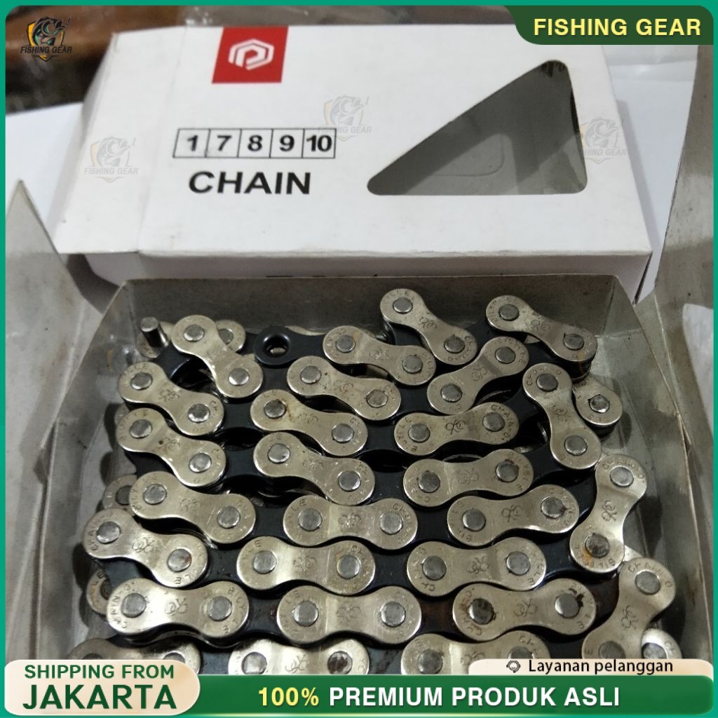 chain Polygon 7 8 speed Rante sepeda operan gigi rantai sepeda 7 8 speed