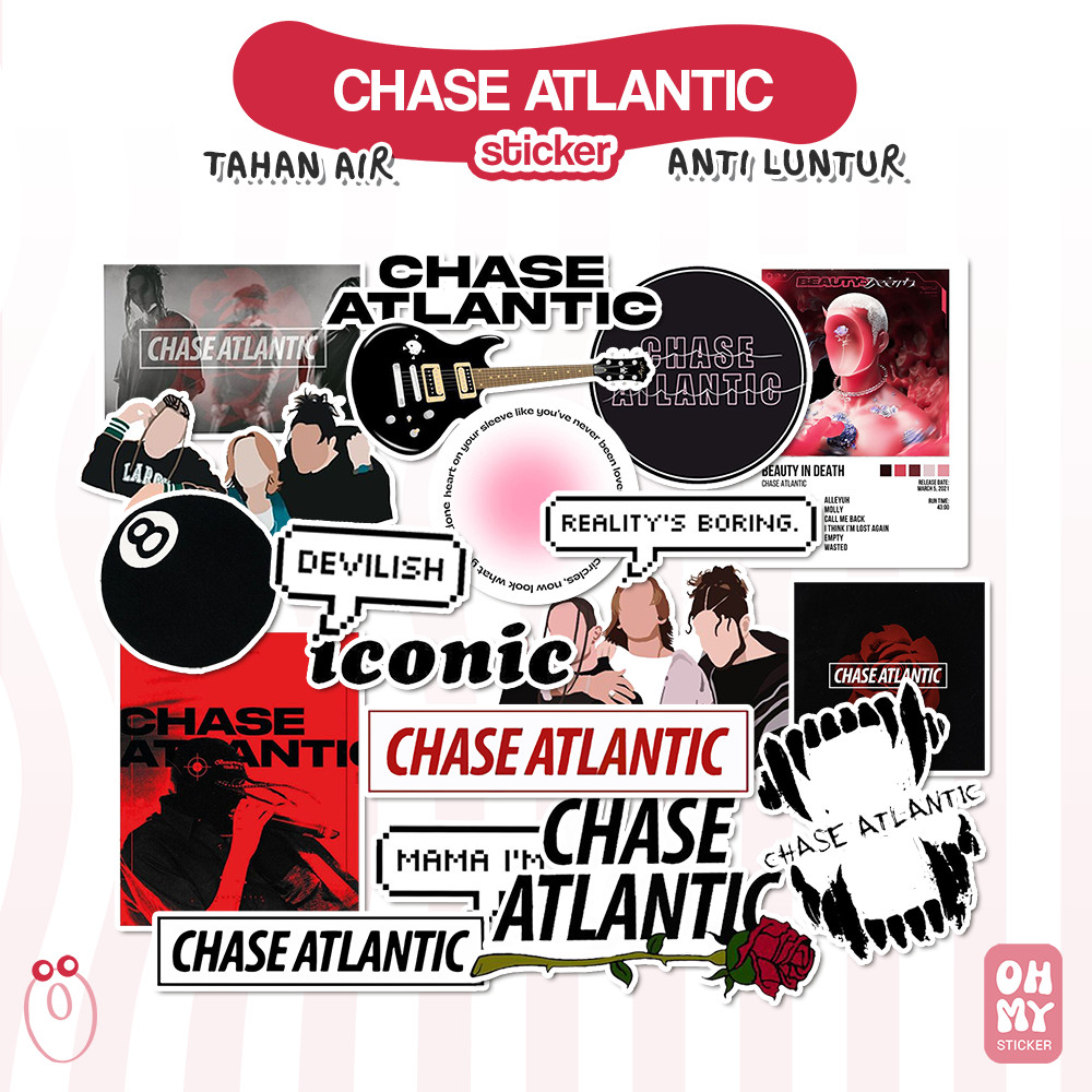 Chase Atlantic Band Sticker Pack | Stiker Chase Atlantic Anti Luntur Tahan Air