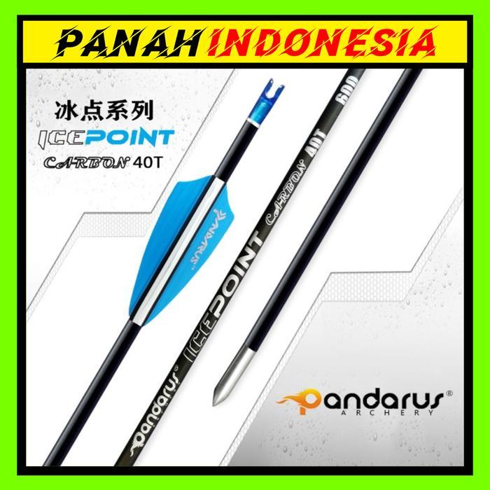Arrow Pandarus Ice Point 40T Pure Carbon ID 3.2mm Per Lusin Not ACCMOS - 500, Vanes Karet