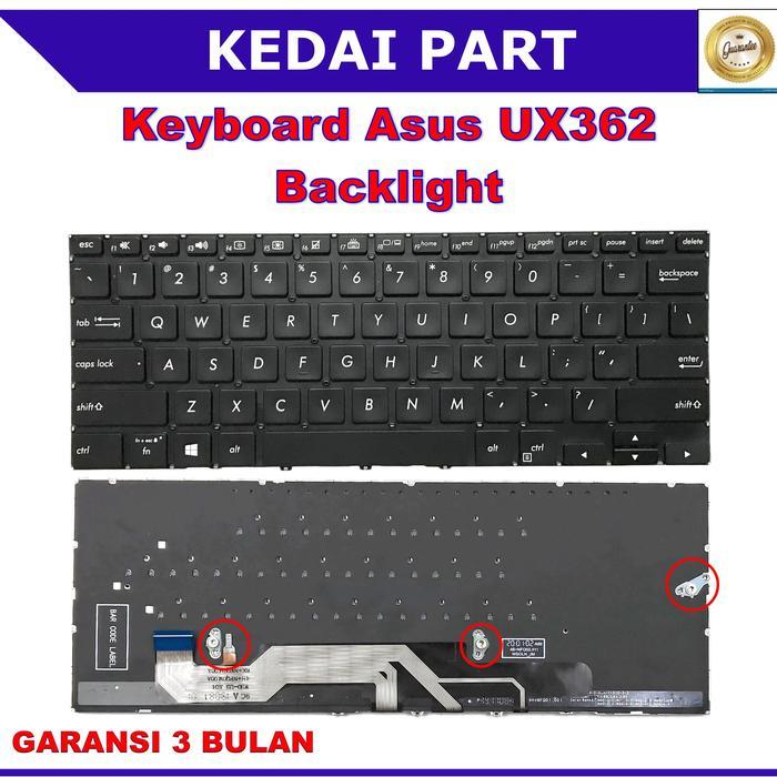 Keyboard Asus Zenbook Flip 13 UX362 UX362f UX362fa Backlight - Black Backlight