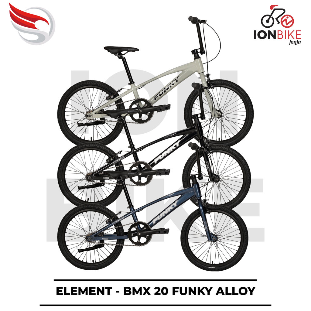 Sepeda BMX 20 Inch Element Funky FS20 Frame Alloy Ringan Terbaru Murah Allumunium Lomba Kompetisi Ro