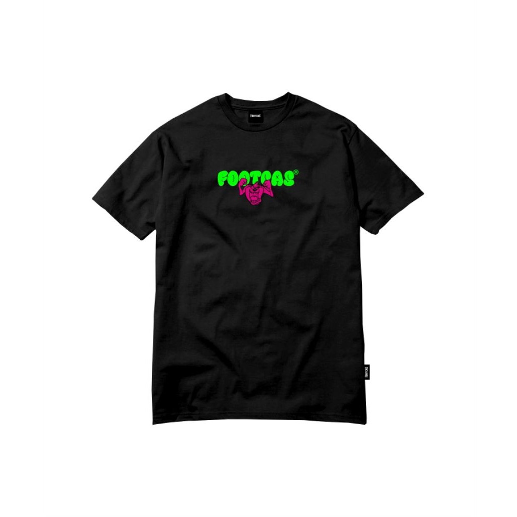 KAOS T-Shirt Tazmania Black Green Pink