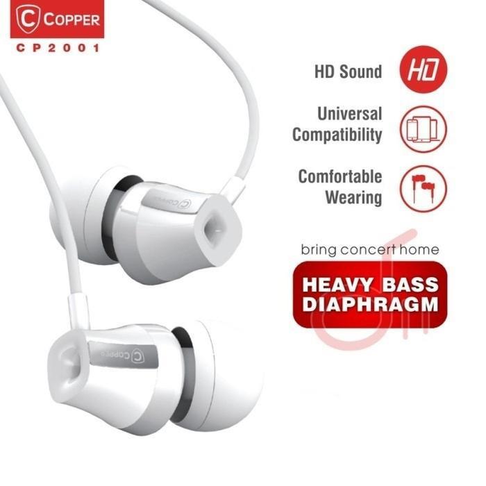COPPER HEAVY BASS CP2001 Series Earphone (Comfortable Wearing)