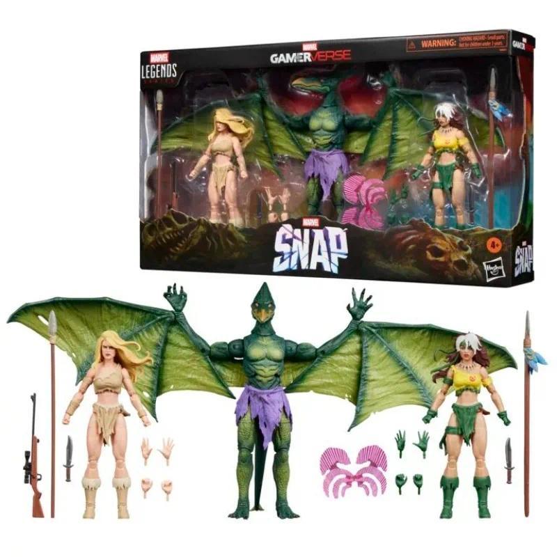 In Stock Original MarvelLegends SDCC Shanna Rakshasa Female Pterosaur Three-person Set 6-in Movable 
