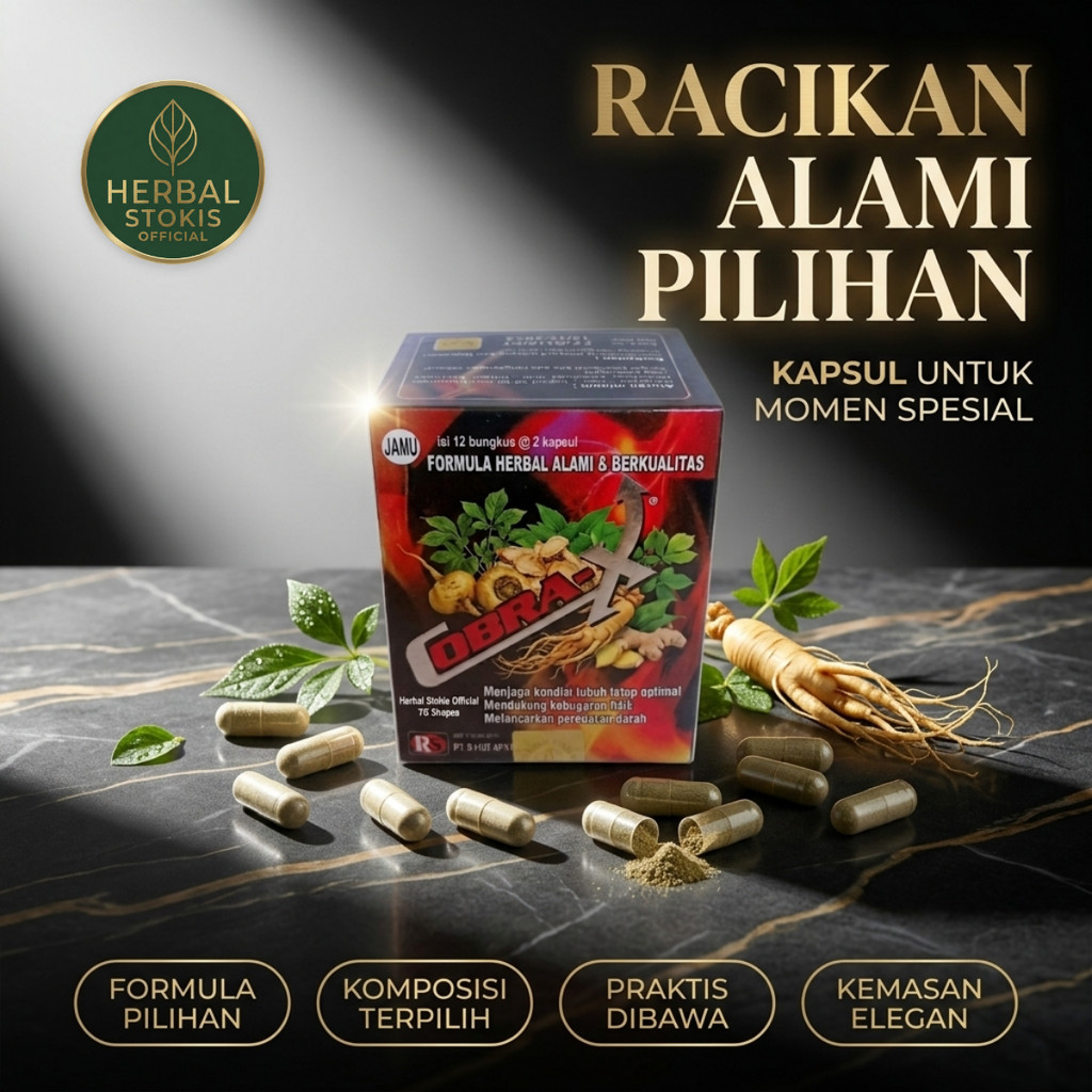 COBRA X Herbal Daily Formula (24 Kapsul) – Racikan Herbal Unggulan