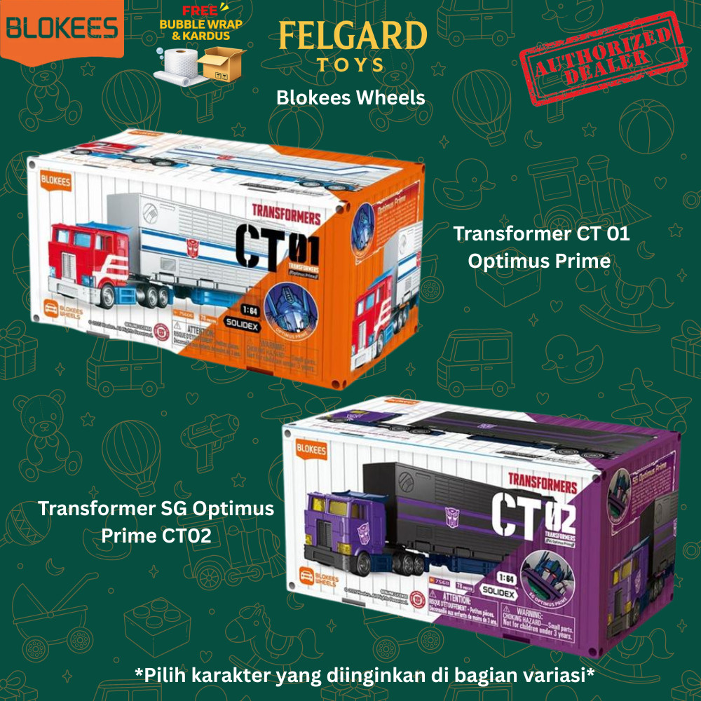 SEKAMBANGAN (READY) BLOKEES Wheels Transformers CT 01 Optimus Prime / Transformers SG Optimus Prime 