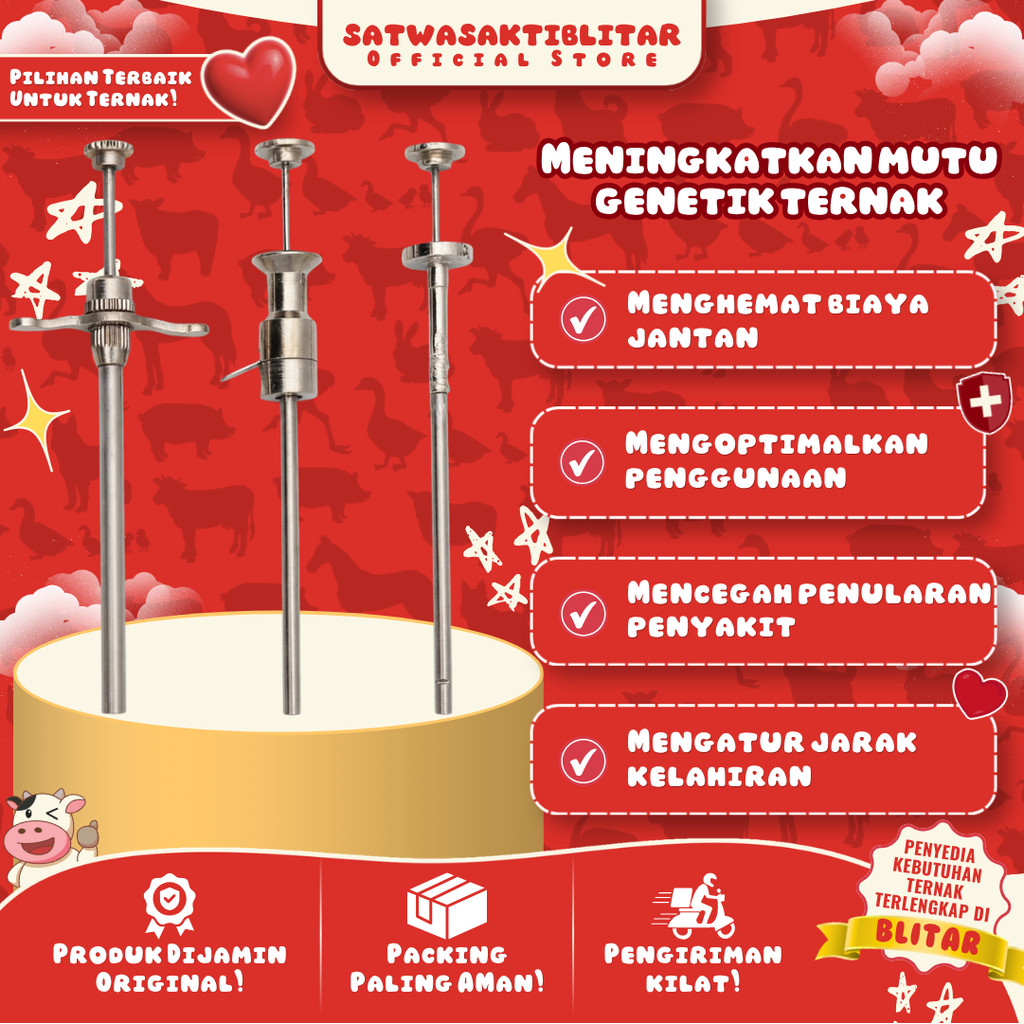 IB GUN TIPE 1 - IB GUN TIPE 2 - IB GUN TIPE 3 - Alat Suntik Inseminasi Buatan Artificial Inseminatio