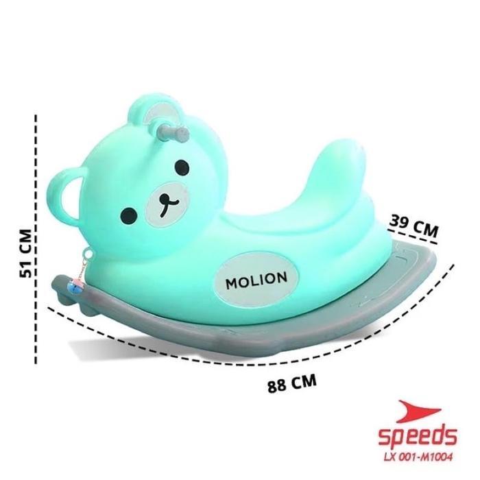 MAINAN KUDA KUDAAN JUNGKAT JUNGKIT ANAK SPEEDS LX 001 M 1004 - M 1004 BIRU, kudaKudaanM1004