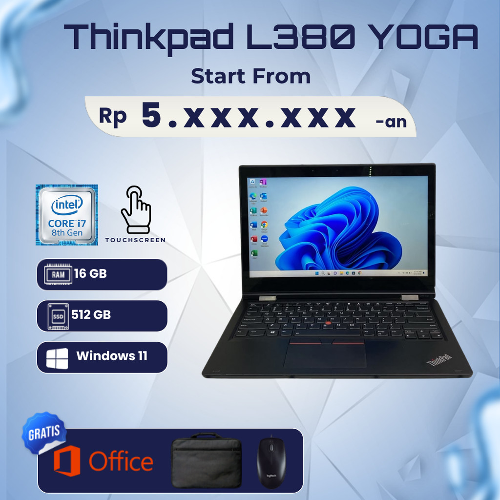 L380 Yoga i7 Gen 8th | 16GB/512GB