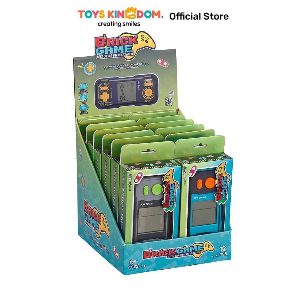 Toys Kingdom Kiddy Fun Tetris Game Console Large Screen Random Kids Toy Mainan Anak Bermain Peran Pe