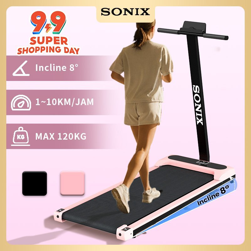 MS Sonix Treadmill Incline T Model Sport Treadmill Sudut 8 Sudut Electric Low Watt Dapat Dilipat Run