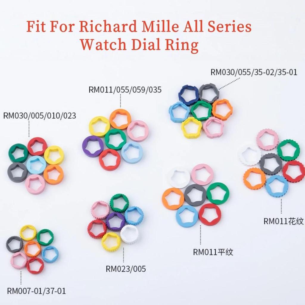 FKM Rubber Watch Crown Ring for Richard Mille RM010 RM011 RM023 RM030 RM035 RM055 RM37-01 RM37-02 RM