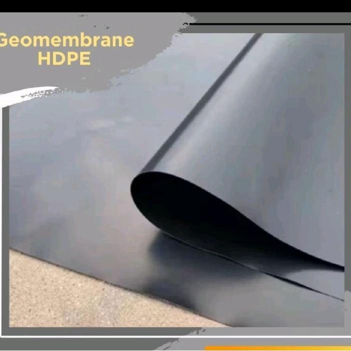 PLATIK HDPE GEOMEMBRAN TEBAL 200 MICRON - geomembran, L 4METER