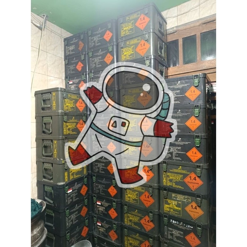 BOX PINDAD BEKAS PELURU BAHAN PLASTIK