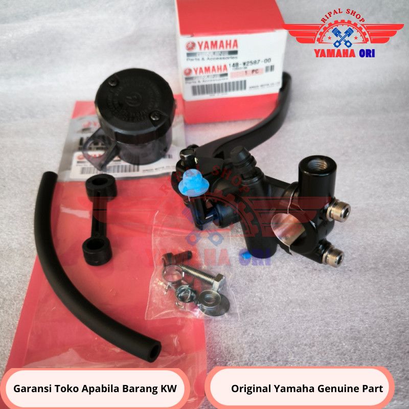 MASTER REM HANDLE HITAM ANODIZE BREMBO R1 R6 SET TABUNG ORIGINAL YAMAHA SET PNP NINJA R SS RR CB RX 