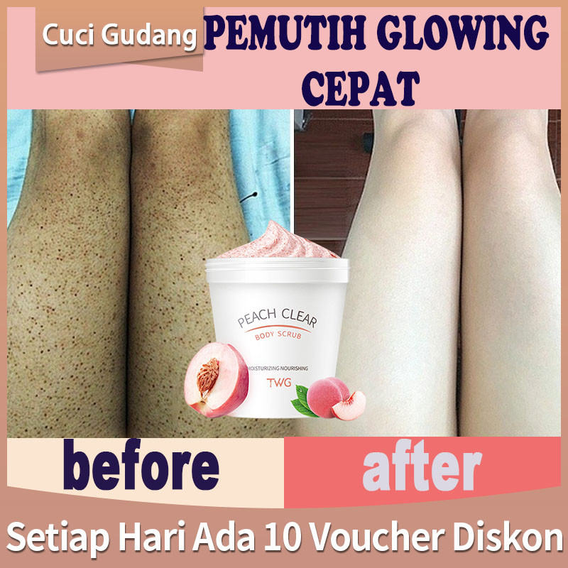 Whitening Body Scrub Mengangkat Sel Kulit Mati Whitening brightning/Lulur Pemutih Badan/pemutih tang