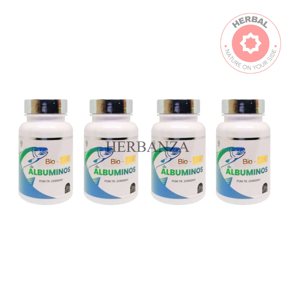 

4 PCS Albuminos Bio Gold Isi 60 Kapsul – Suplemen Ekstrak Ikan Gabus untuk Kesehatan & Penyembuhan Luka