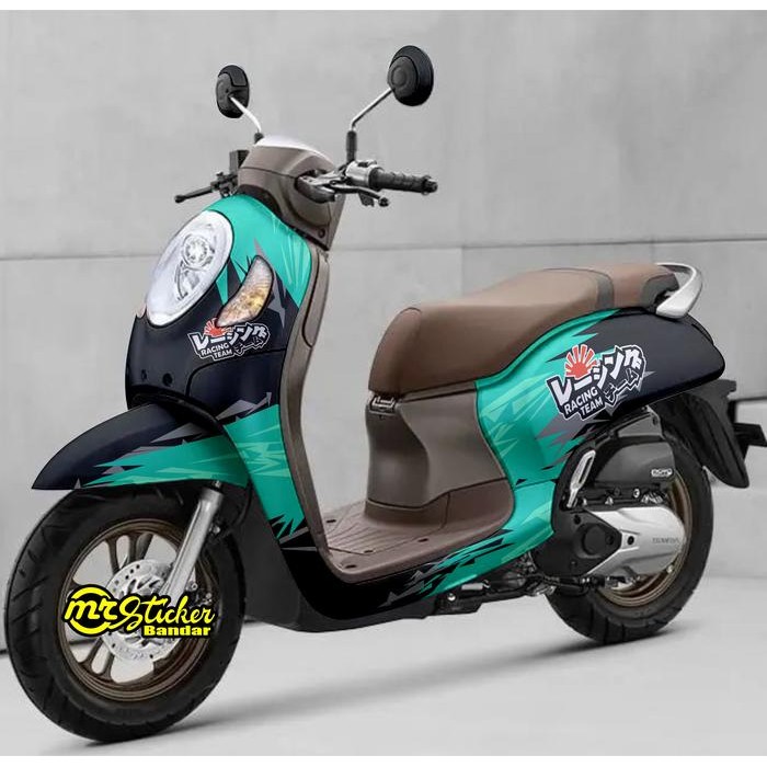 Decal Sticker Scoopy full Body V-Racing Team Motorcycle - tosca, scoopy 2021-2023