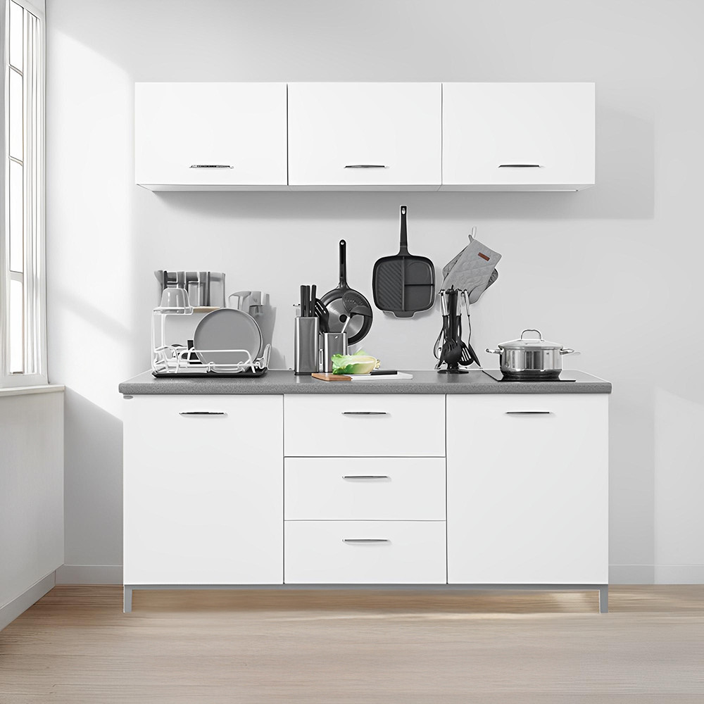 Informa Denver Kitchen Set - Putih Lemari Kabinet Dapur Serbaguna Kitchen Storage Tempat Penyimpanan