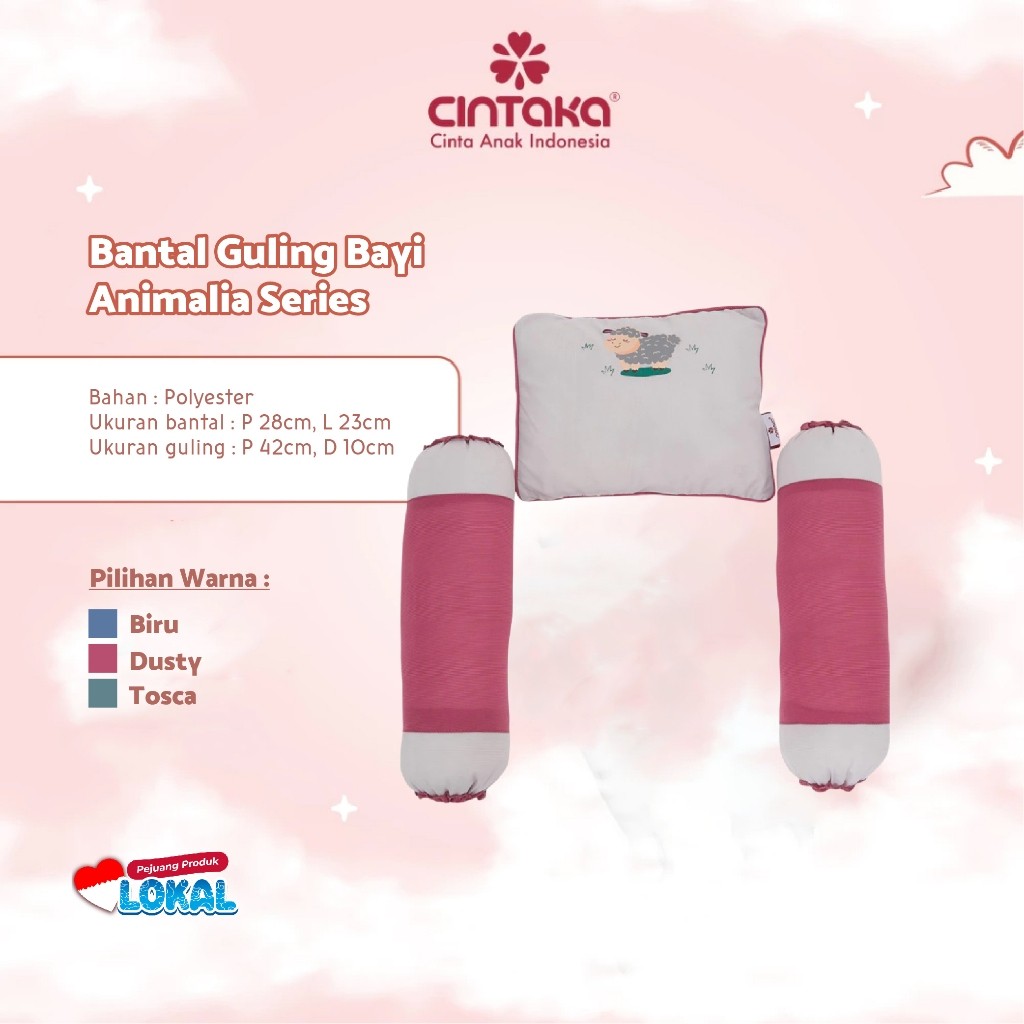Cintaka Bantal Guling Bayi Animalia Series