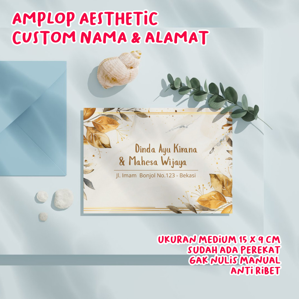 Amplop Kondangan Kustom Nama dan Alamat | Ampop Uang Desain Kustom