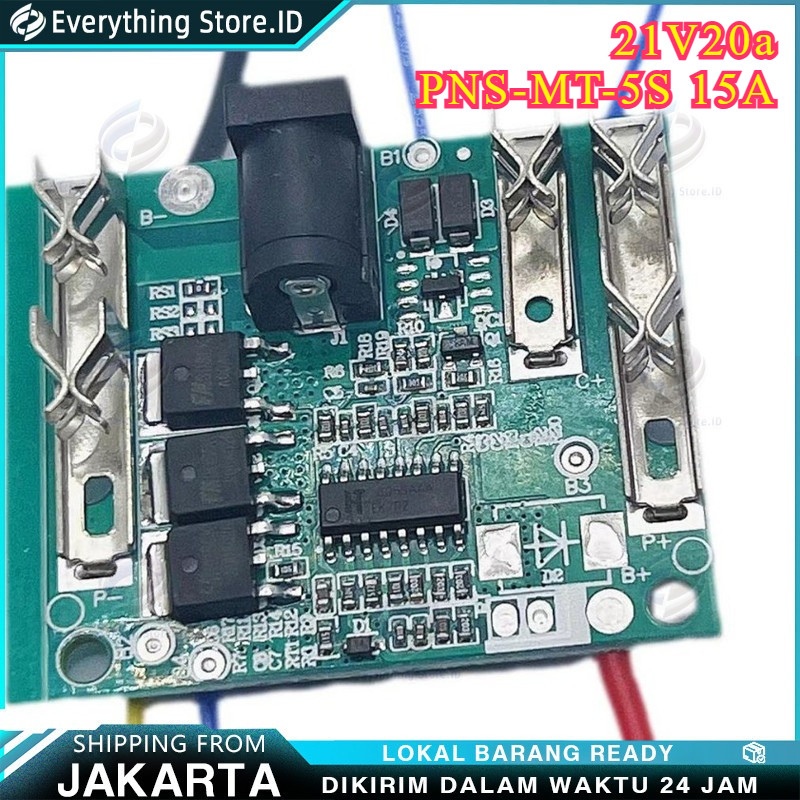 Modul Bms 4s 5s baterai bor impact gerinda 18v 20v 21v 36v 48v volt cordless lithium bisa buat kova 