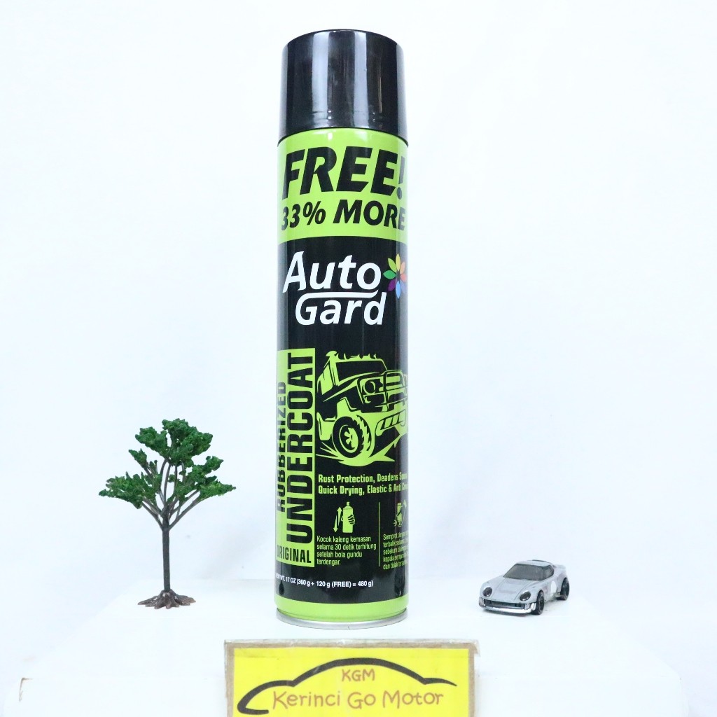 AutoGard Rubberized UnderCoat Original Black 480gr Cat Pelapis Anti Karat Peredam Suara Mobil Motor 