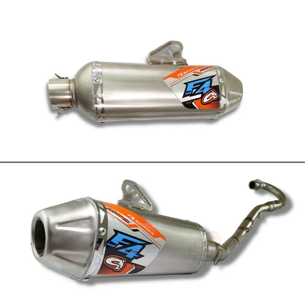 Knalpot AHRS F4 Standblast Bore Up Muffler untuk Kawasaki KLX 150 / Honda CRF 150 L