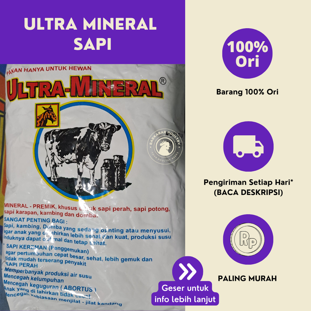 Ultra Mineral Sapi 1 Kg (Vitamin Penggemuk Sapi)
