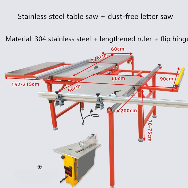 Table saw dust-free picture saw woodworking machinery saw table multifunctional sliding table woodwo