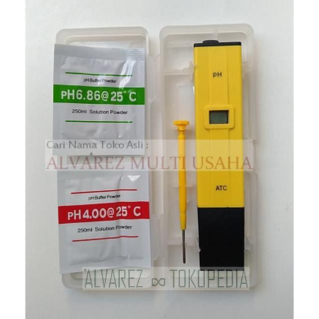 PH Meter Digital ATC Pocket Komplit Set PH Tester Diagnosa