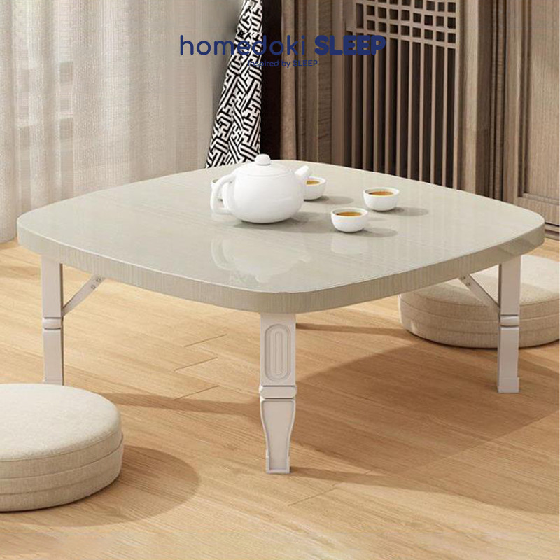 Homedoki Meja Lesehan Lipat/Meja Lesehan/Meja Lipat/Meja Lesehan Aesthetic/Meja Makan Lipat/Meja Mak