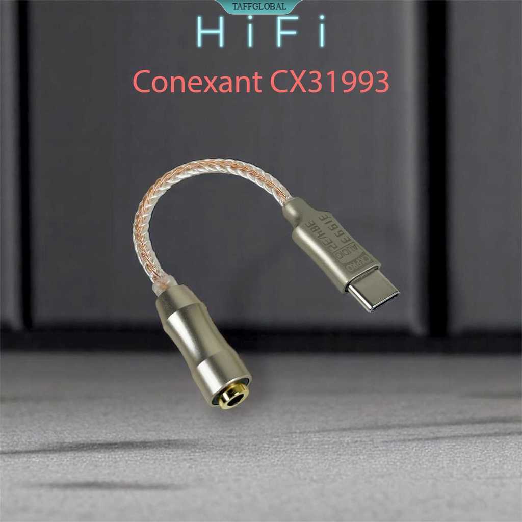 Kabel USB Type C ke 3.5mm Adaptor HiFi DAC Conexant CX31993 Chip - CX-PRO