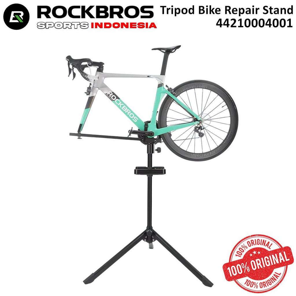 ROCKBROS Tripod Bike Repair Stand – Penyangga Sepeda Lipat untuk Servis & Perawatan (Kode: 442100040