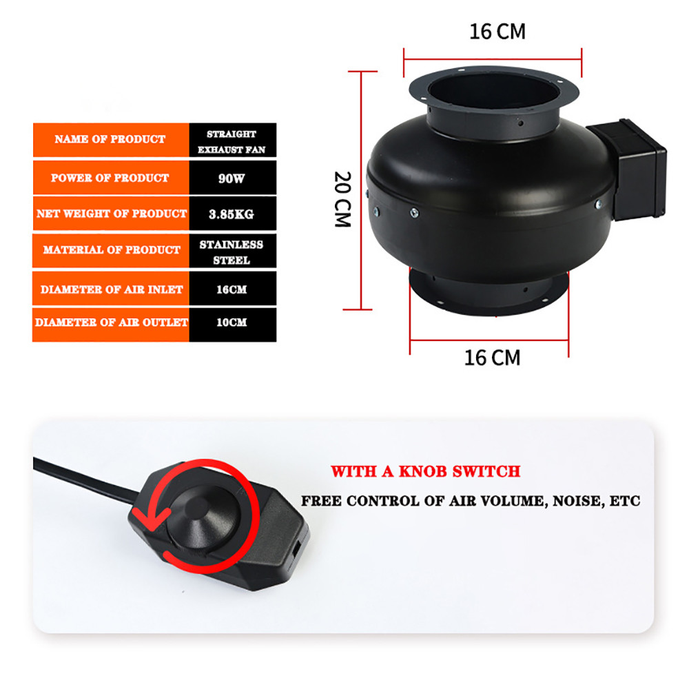 90W Direct  Fan Grill shop Exhaust Fan BarbecueExhaust  Motor