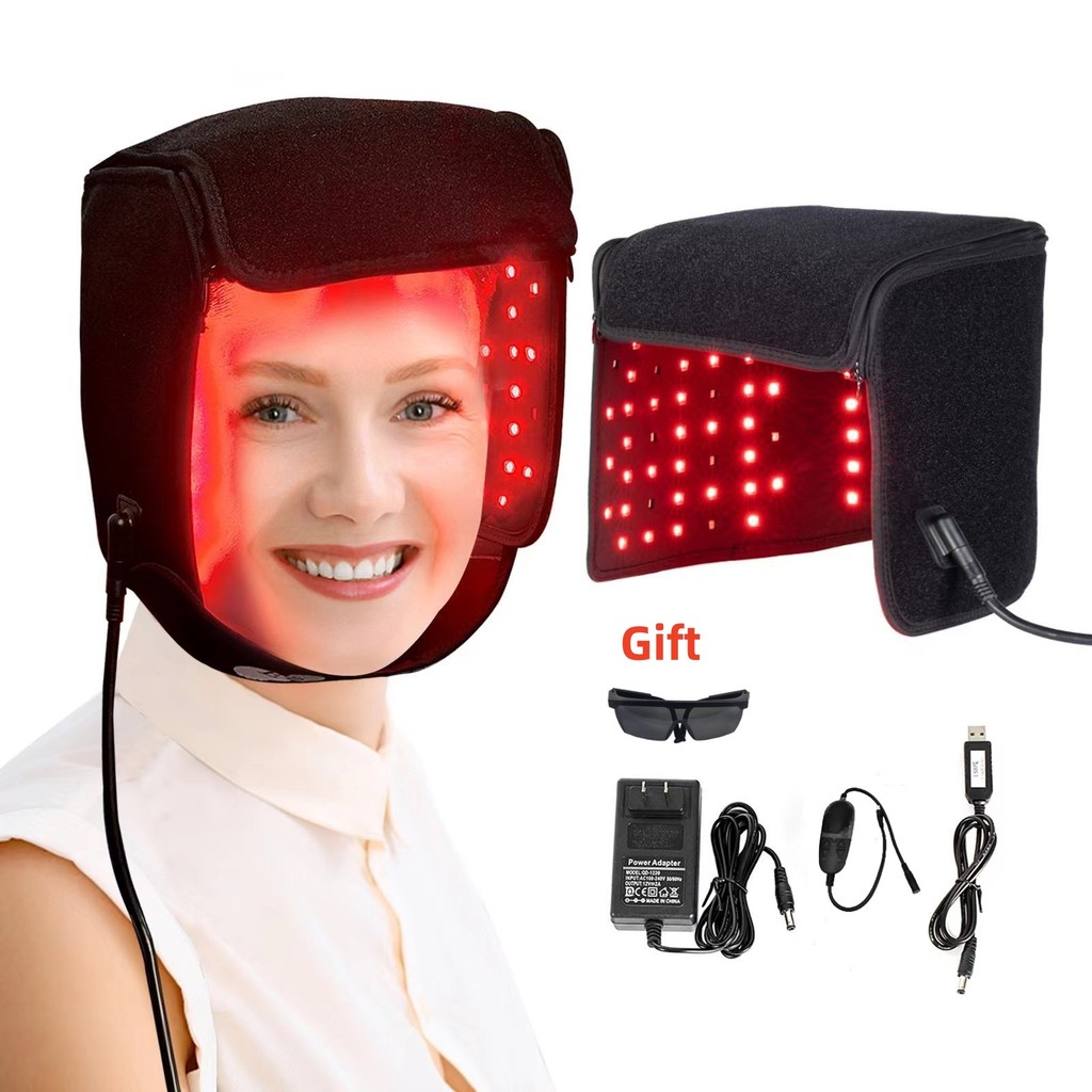 LED Red Light Therapy Hat For Hair Growth 215 Bead Lights Anti Hair Loss LED 650nm Light Treatment L