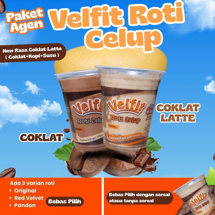 [PAKET AGEN] BestSeller 13Pcs VELFIT ROTI CELUP rasa Susu Cokelat untuk Sarapan Sehat - roti origina
