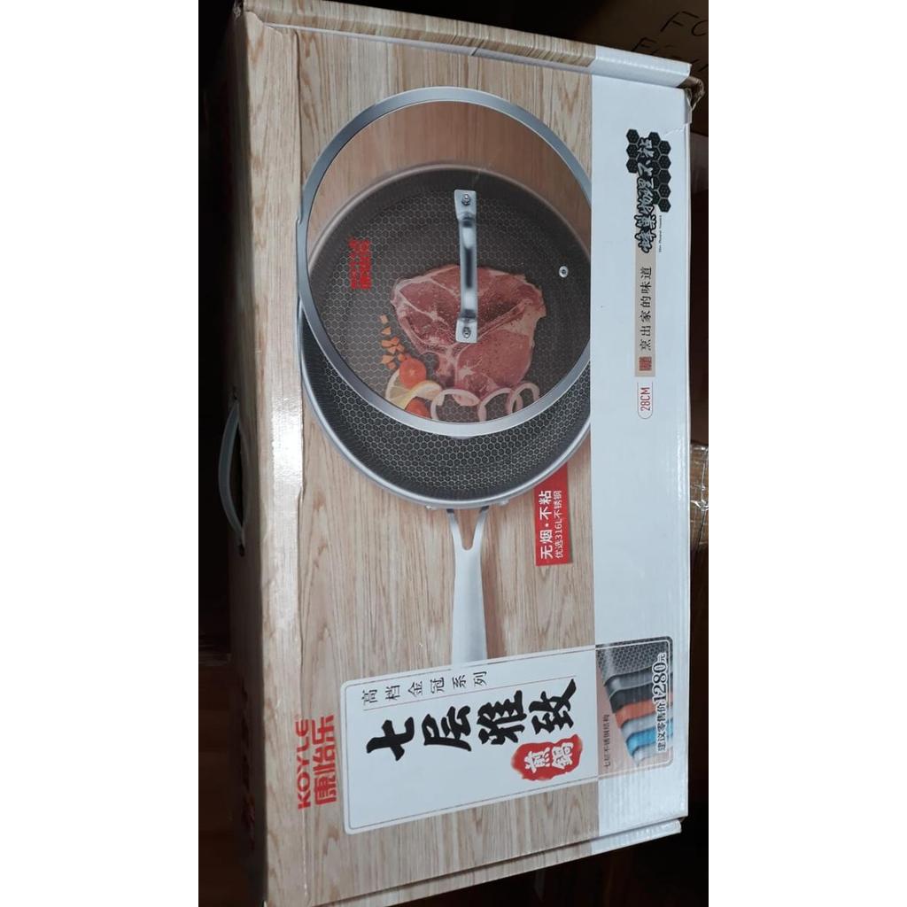 Koyle Pan Wajan 28 Cm Non Stick Anti Gores Anti Lengket