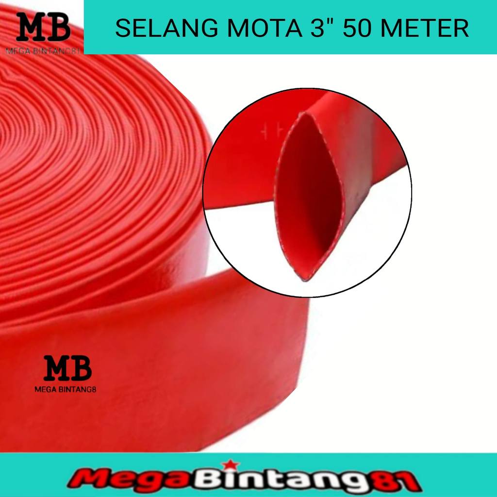 Selang Buang Pompa Irigasi Sawah 2 Inch Selang Air Motta PVC Sunny Hose 2 inch 3 inch Selang Karet P