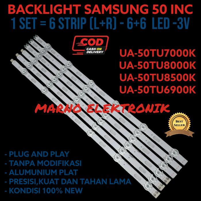 BACKLIGHT SAMSUNG 50 INC UA50TU7000K  UA50TU8000K  UA50TU6900K BL TERBAIK...