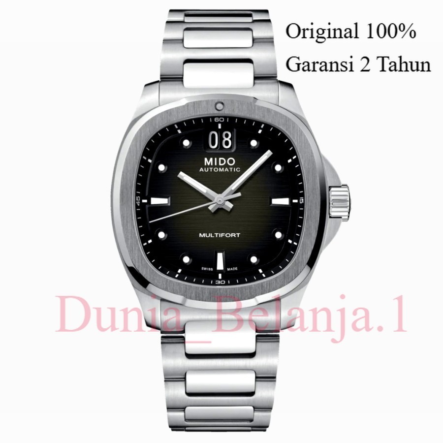 Original 100% Jam Tangan Mido M049.526.11.081.00 Multifort TV Big Date Black Garansi 2 Tahun