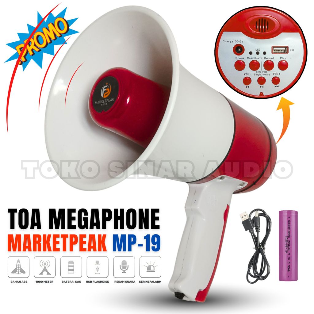 {CID} TOA SPEAKER UNTUK JUALAN KELILING Toa Megaphone Pengeras Suara Toa Cas MARKETPEAK MP-19 | toa 