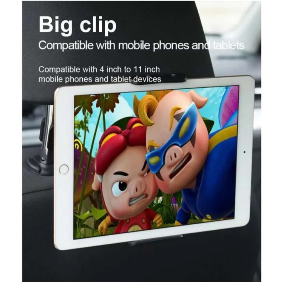 Holder Mobil Rear Pillow rest / Car Headrest Mount Tablet/HP Sandaran Kepala Kursi Mobil Holder TV T