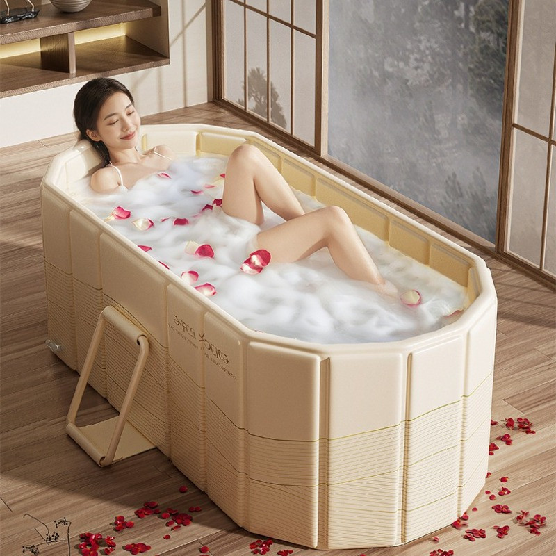 Adult Foldable Bathtub, Home Bathtub, Quick Open Bathtub, Thickened Insulated Bathtubs, Adult Portab