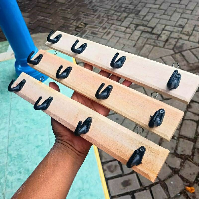 promo KAPSTOK GANTUNGAN BAJU KAYU KAPSTOK TEMPEL KAPSTOK DINDING