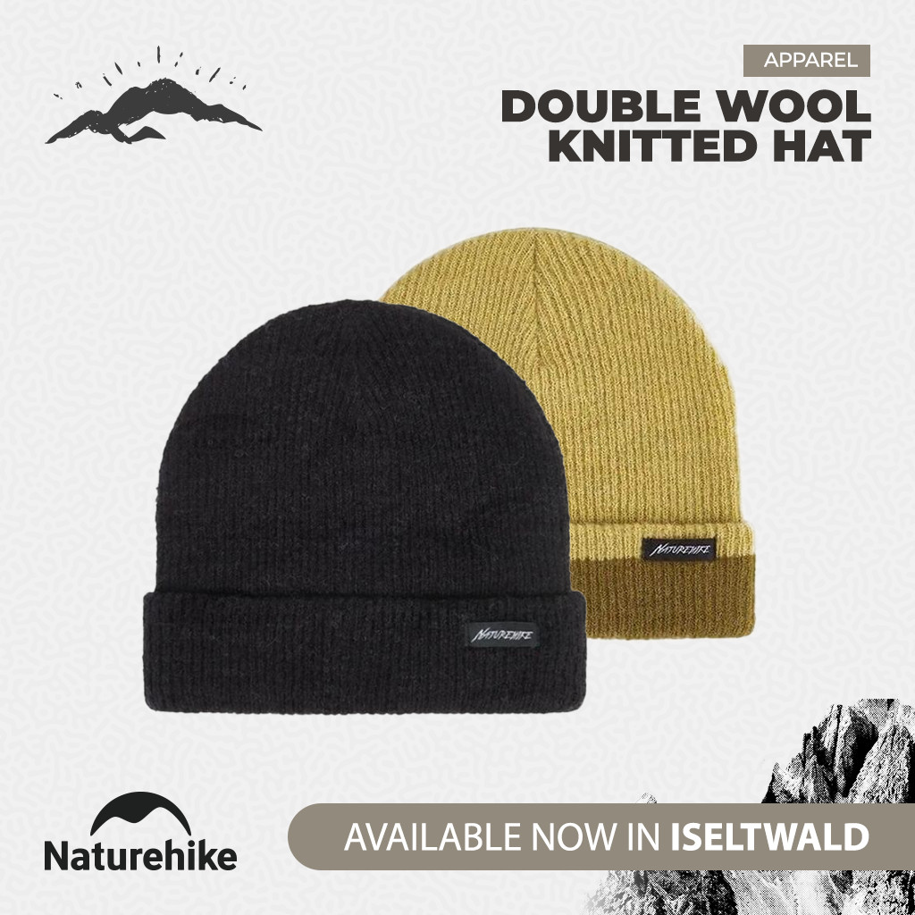 Topi Beanie Naturehike CNH22MZ001 Double Wool Knitted Hat