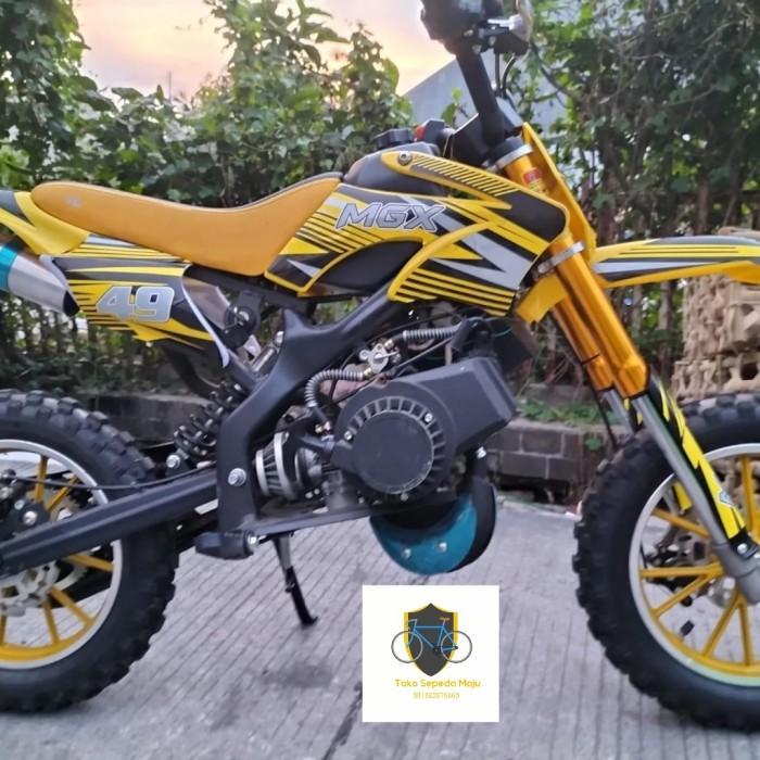 MOTOR BENSIN MINI TRAIL ANAK PCMOTO MGX D7-05 DOBLE STATER 50CC - HOLIGANSTORE