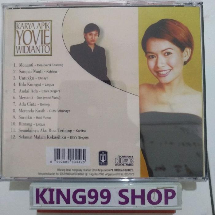 CD KARYA APIK YOVIE WIDIANTO. kahitna rita effendy yana julio imaniar mus mujiono kla project indra 