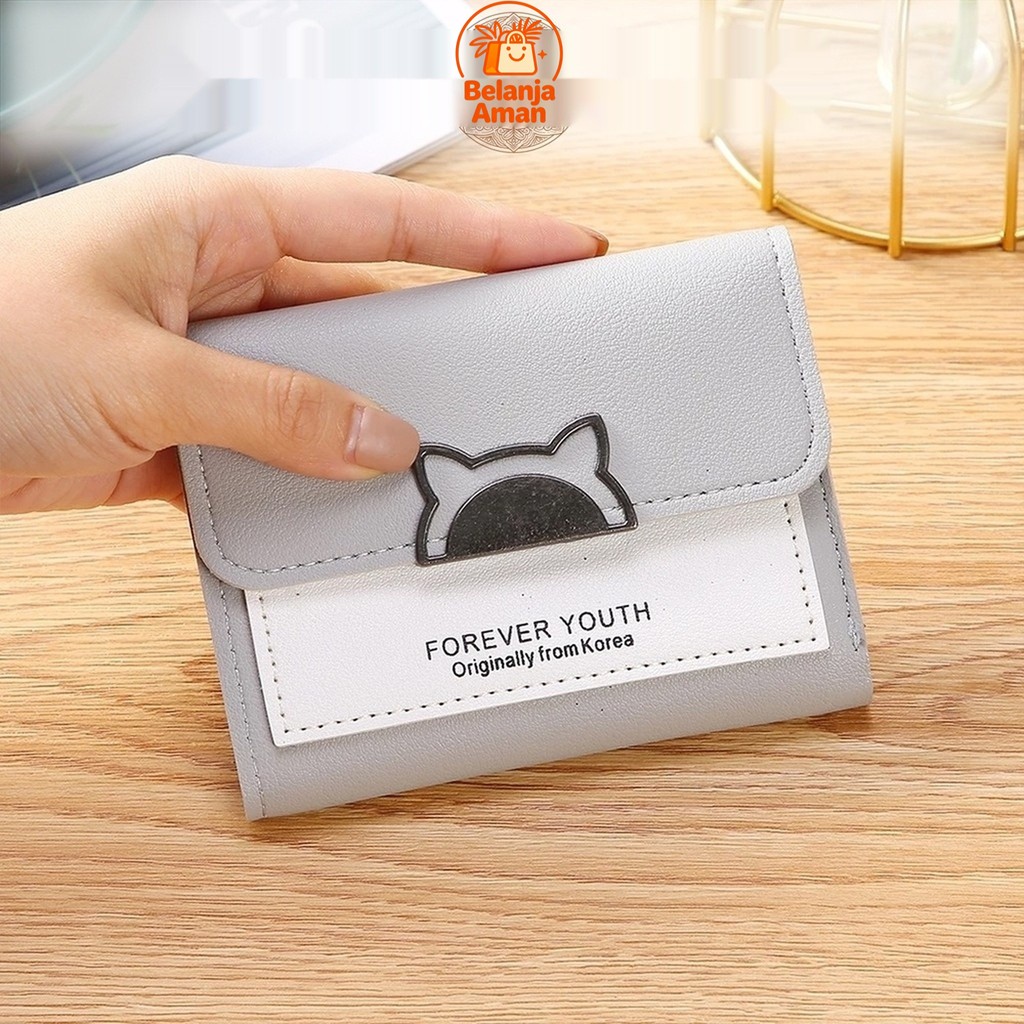 Belanja Aman Dompet Lipat Wanita Karakter Lucu Unik Fashion Pusat Belanja AK1001 COD