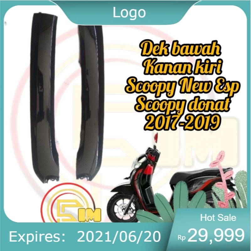Lis List Cover Underside Dek Bawah Samping Kanan Kiri Scoopy Fi New Scoopy Donat 2017-2019 serpat mo